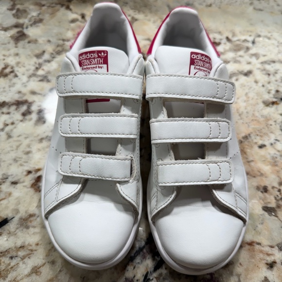 adidas Other - Adidas Girl White Sneakers with Pink Details